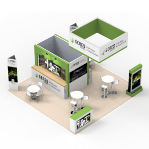 Showready Frame Meeting Point con cuarto de guardado con llave - 20x20ft